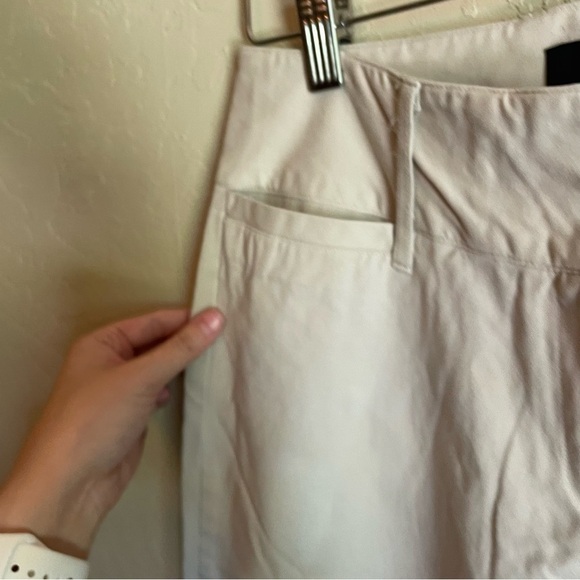 Express Khaki Brown Straight Leg Low Rise Trousers - Picture 4 of 7